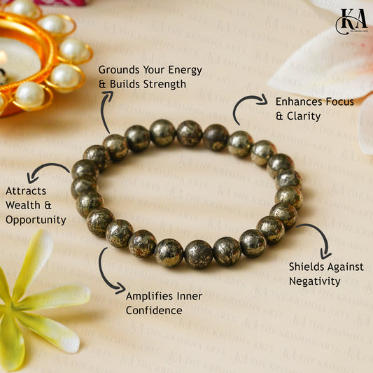 Original Pyrite Bracelet For Wealth and Protection