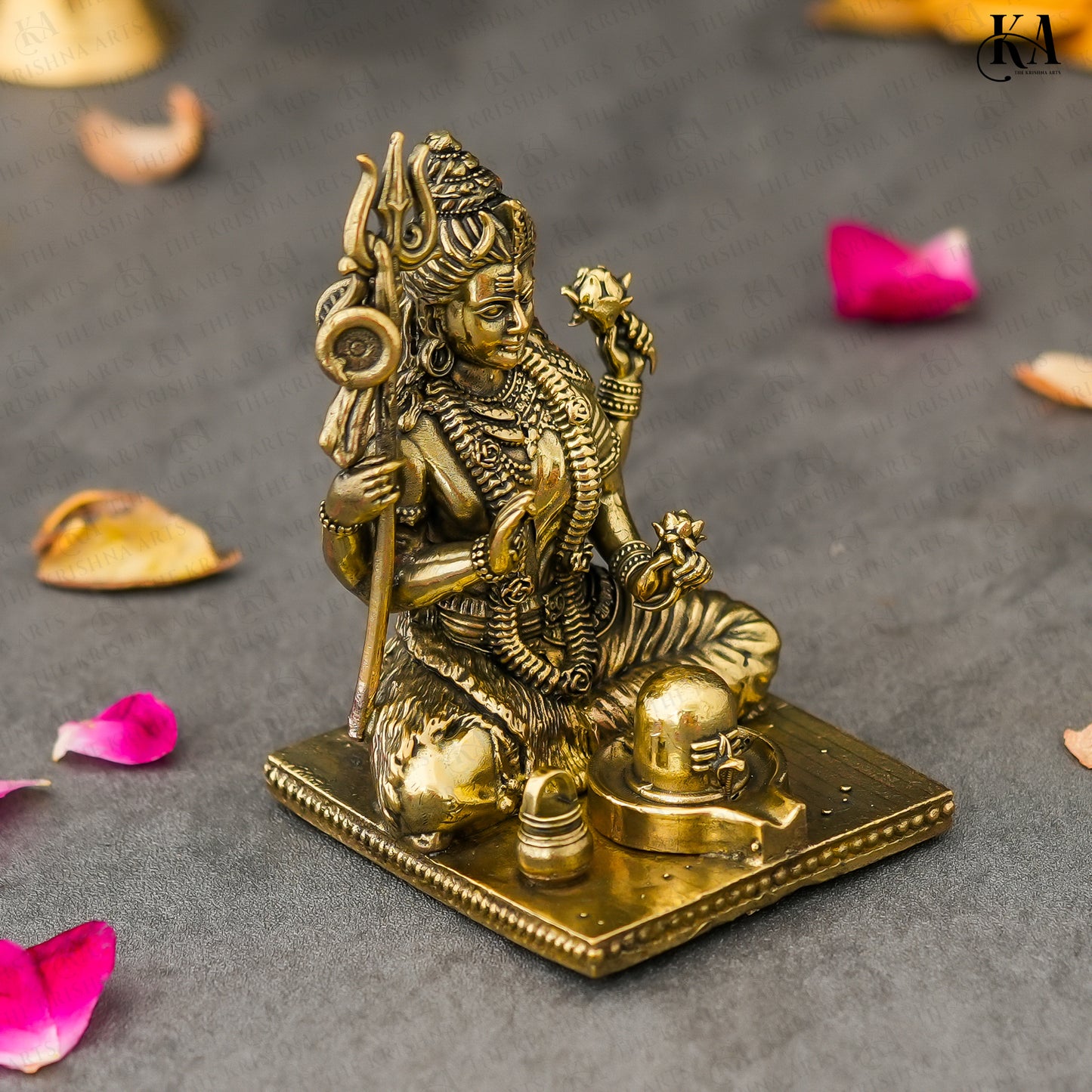 Pure Brass Ardhanarishvara Idol Symbolising Balance and Harmony