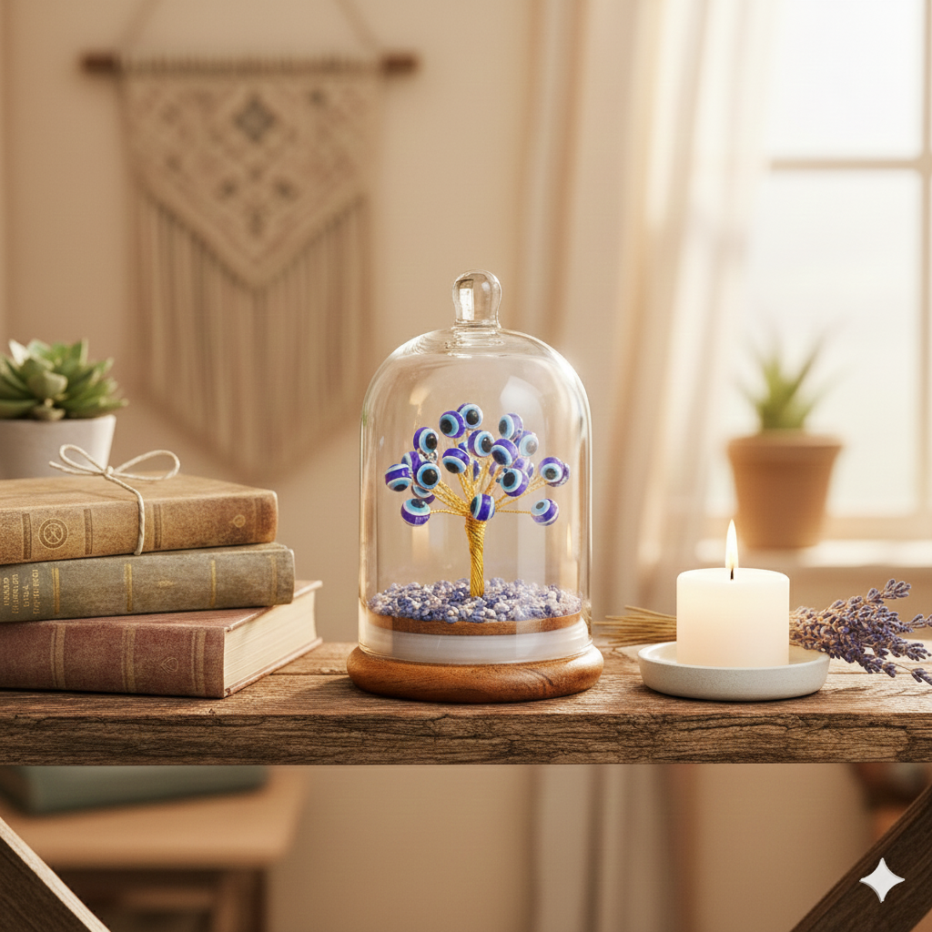 Evil Eye Tree For Protection, Luck and Home Decor