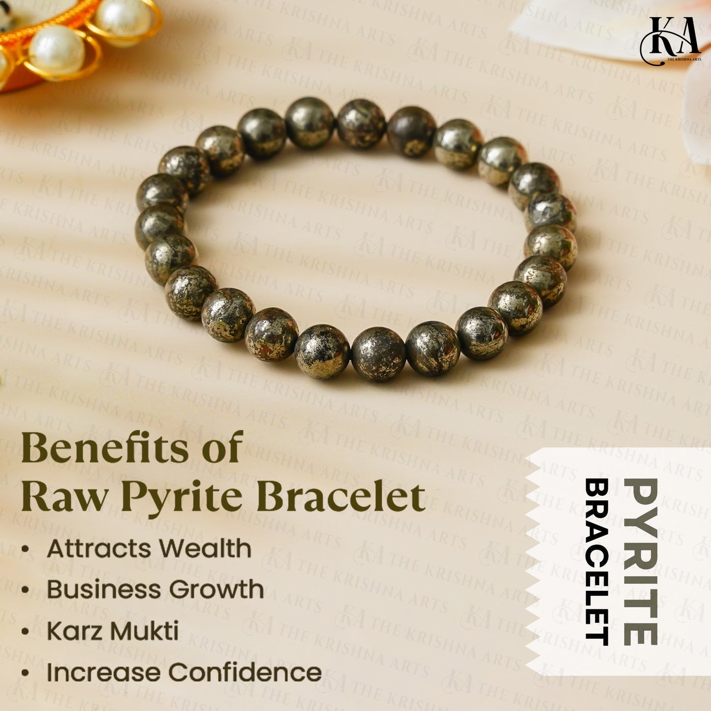 Original Pyrite Bracelet For Wealth and Protection