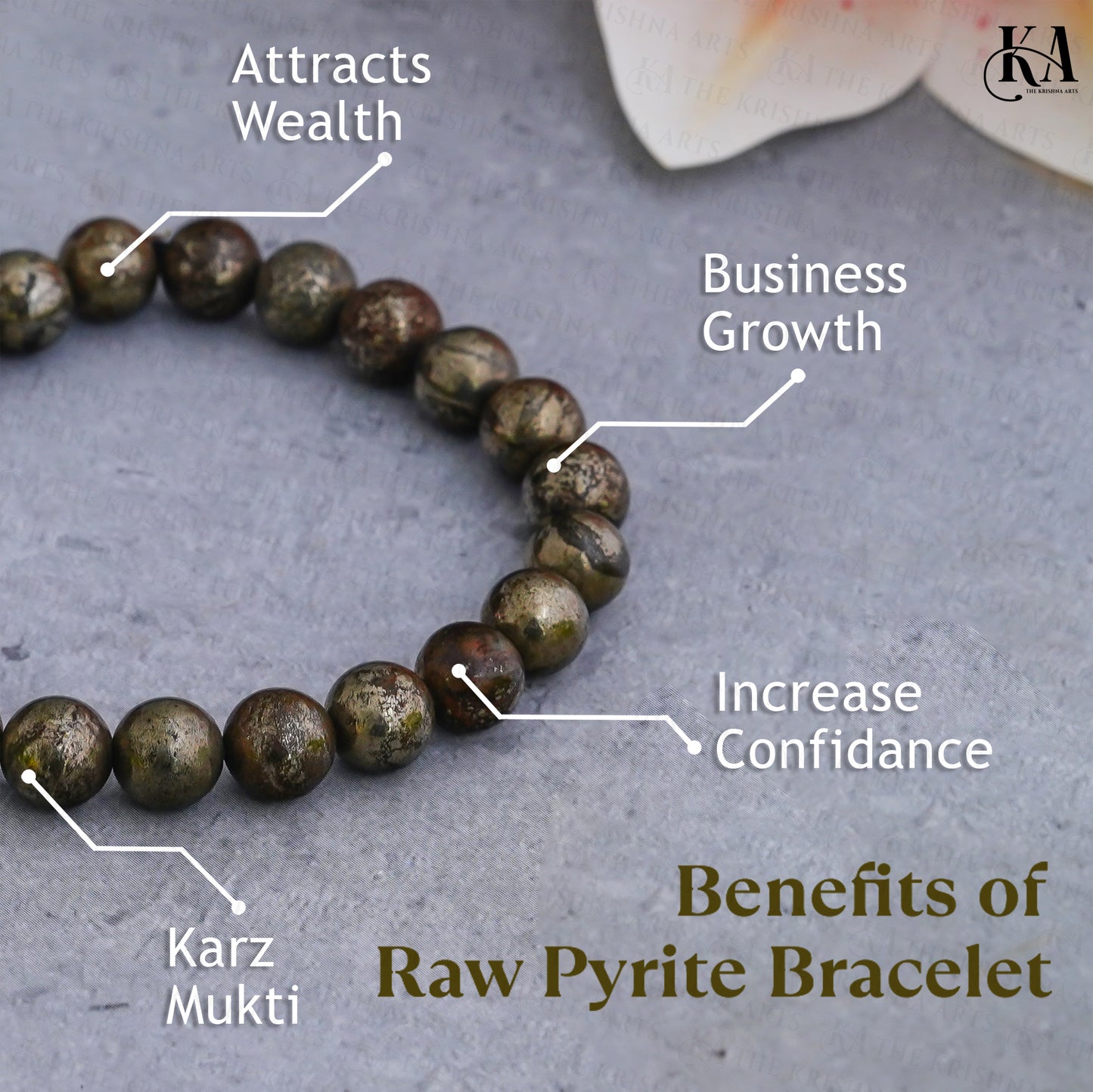 Original Pyrite Bracelet For Wealth and Protection