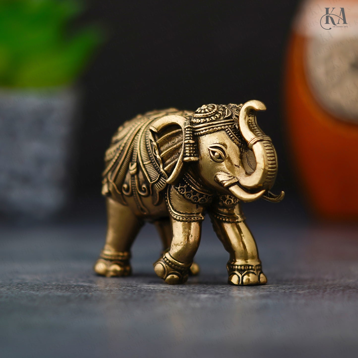 Brass Superfine Elephant Showpiece For Home