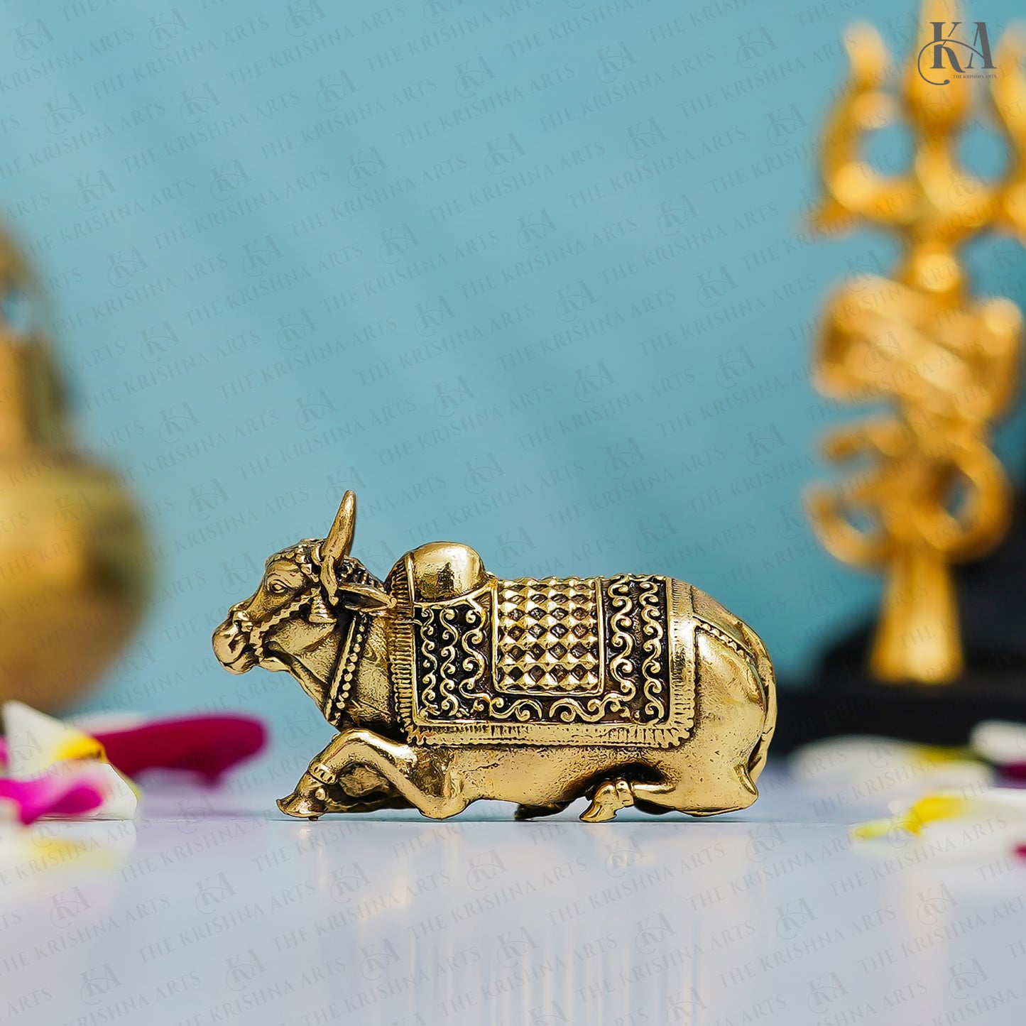 Pure Brass Superfine Small Nandi Idol